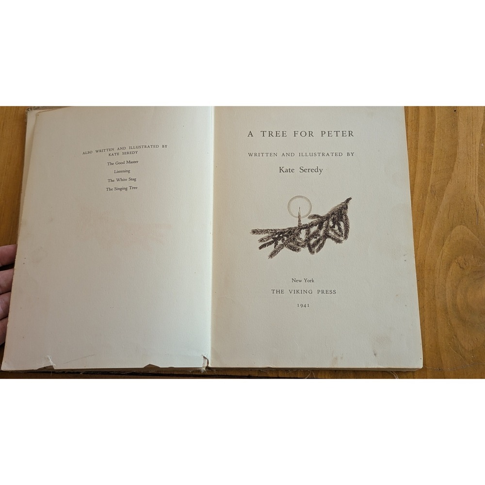 A Tree for Peter by Kate Seredy 1941 First Edition Viking Press Hardcover Book